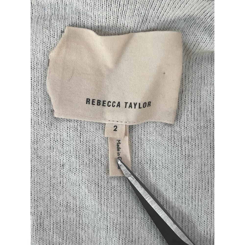 Rebecca Taylor lamb leather‎ & wool blend Moto style zip front jacket size 2 - Picture 9 of 10